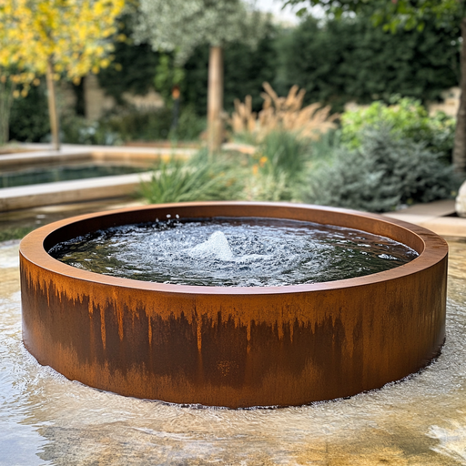 Miroir d’Eau en Acier Corten